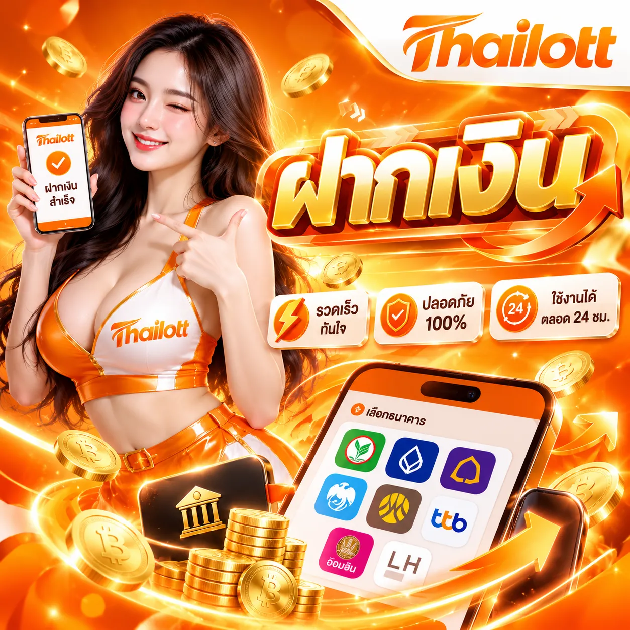 Thailott - ฝากเงิน